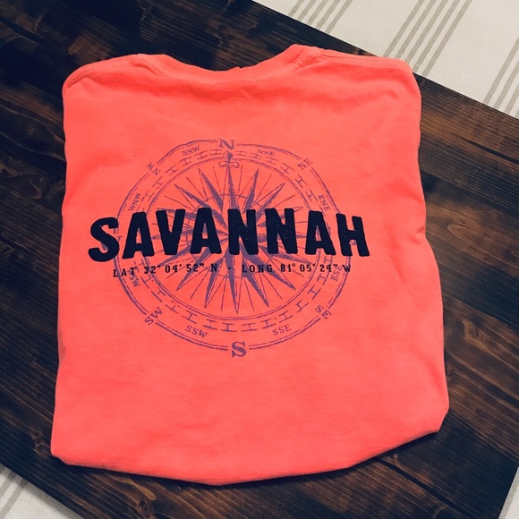 Comfort Colors Tops - Preppy neon tee comfort colors!